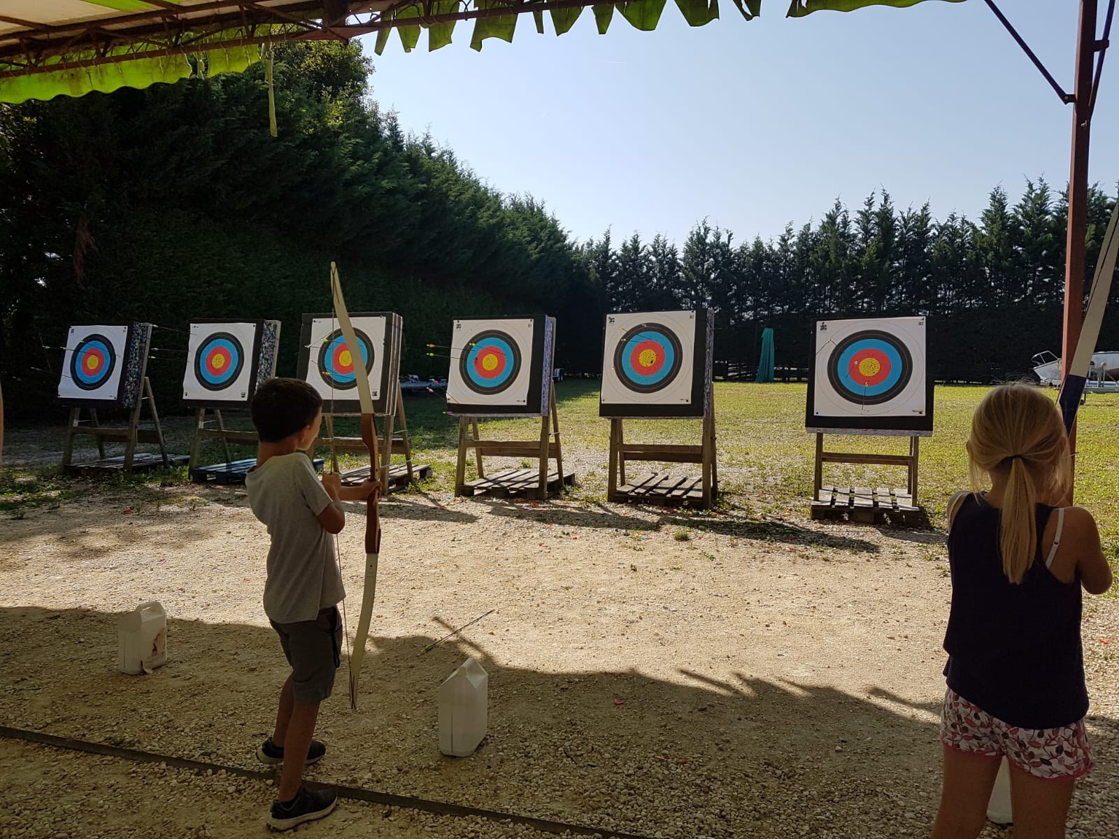 Activité tir à l&#039;arc en extérieur