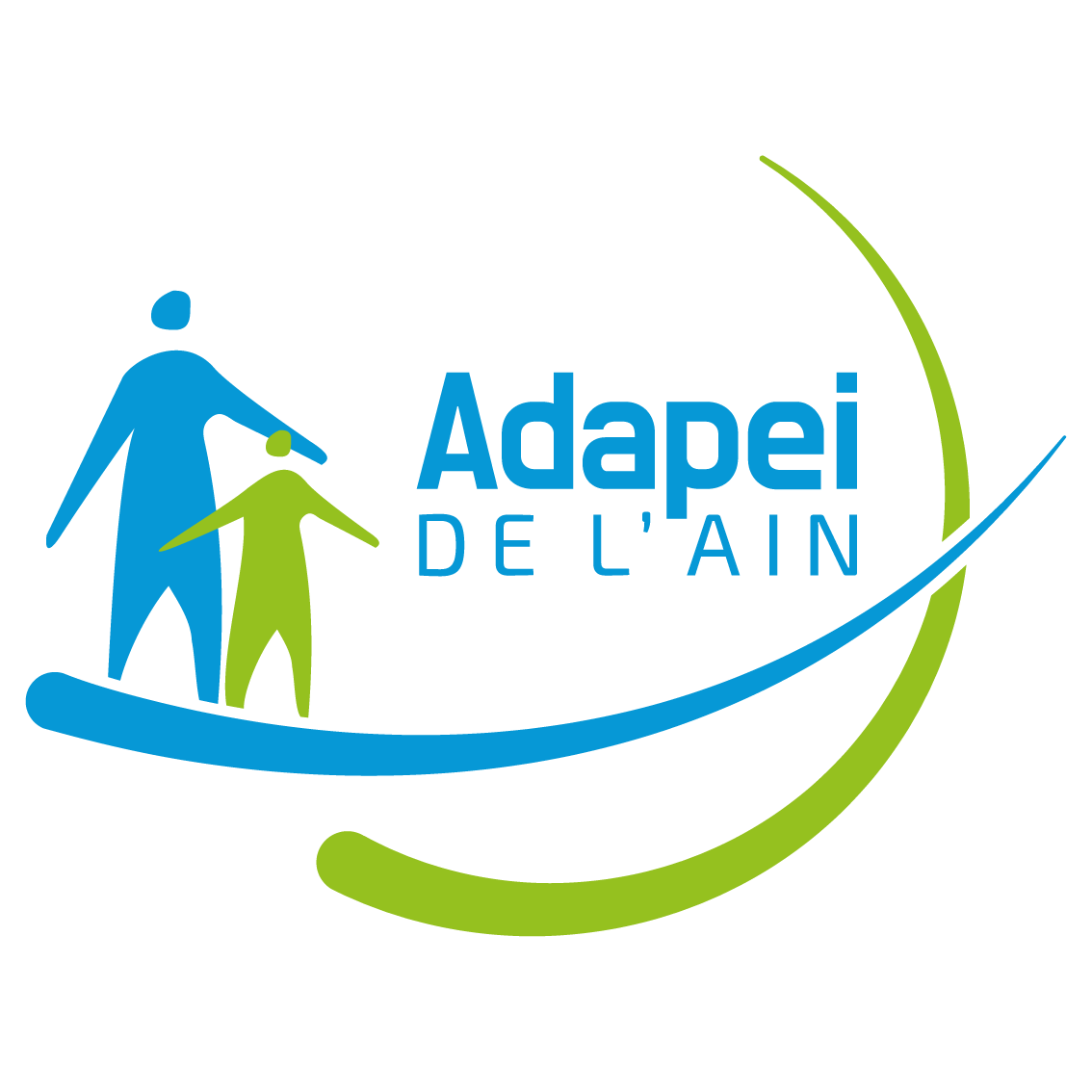 Logo vert et bleu - ADAPEI