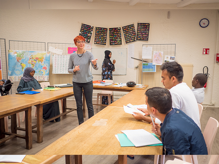 Cours collectif de français pour les demandeurs d&#039;asile