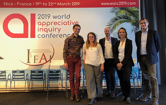 Equipe Ambition 2020 d&#039;Alfa3a présente au 2019 WORLD appreciative inquiry conference
