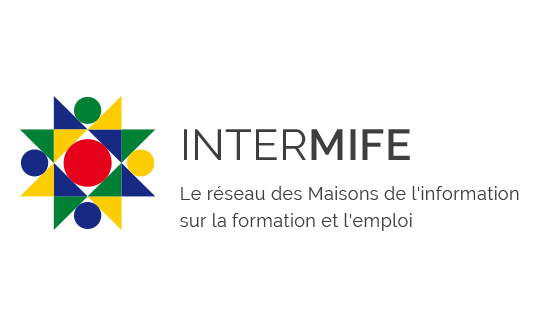 Logo InterMIFE (réseau des maisons de l'information sur la formation et l'emploi) Logo InterMIFE (réseau des maisons de l'information sur la formation et l'emploi)