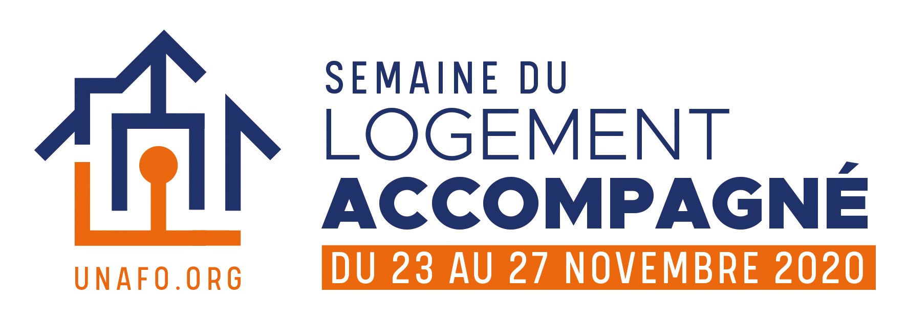 Logo semaine du logement accompagné par l&#039;Unafo 2020