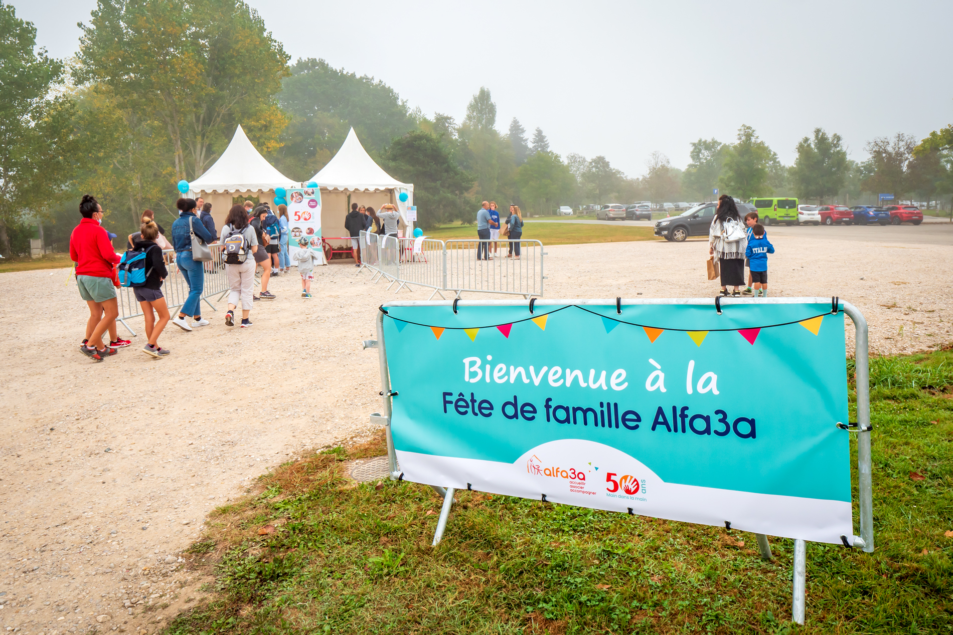 Stand d&#039;accueil de la fête de famille Alfa3a