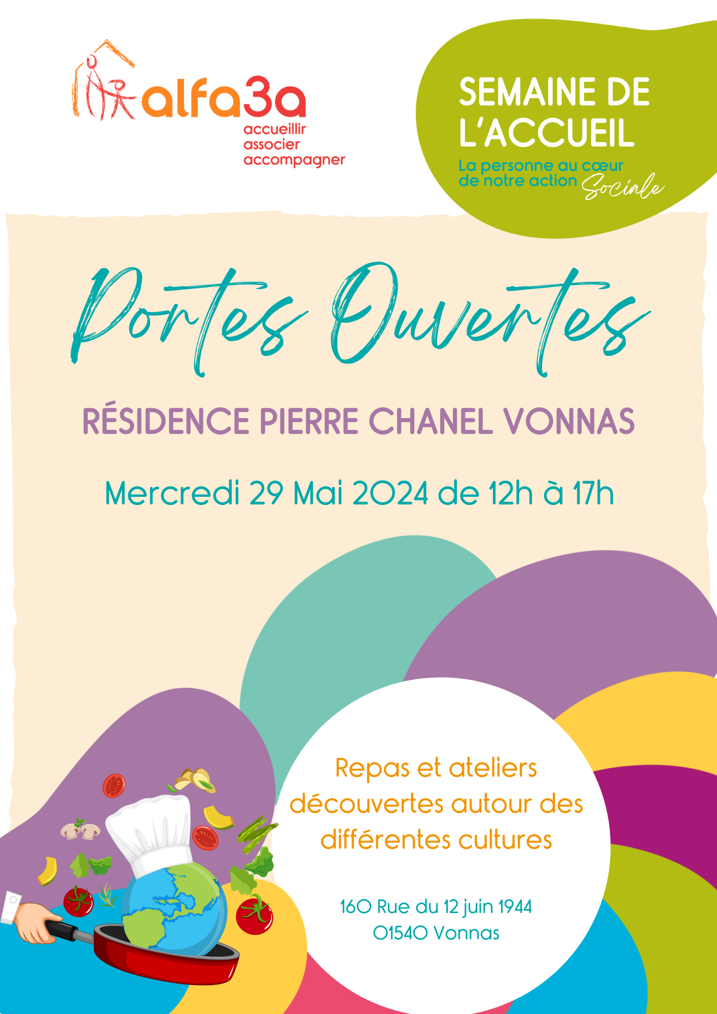 Affiche semaine de l&#039;accueil DHUDA Vonnas