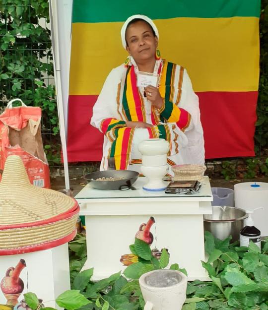 Femme représentant sa culture