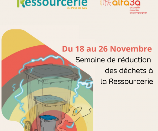 Semaine de réduction des déchets à la Ressourcerie 