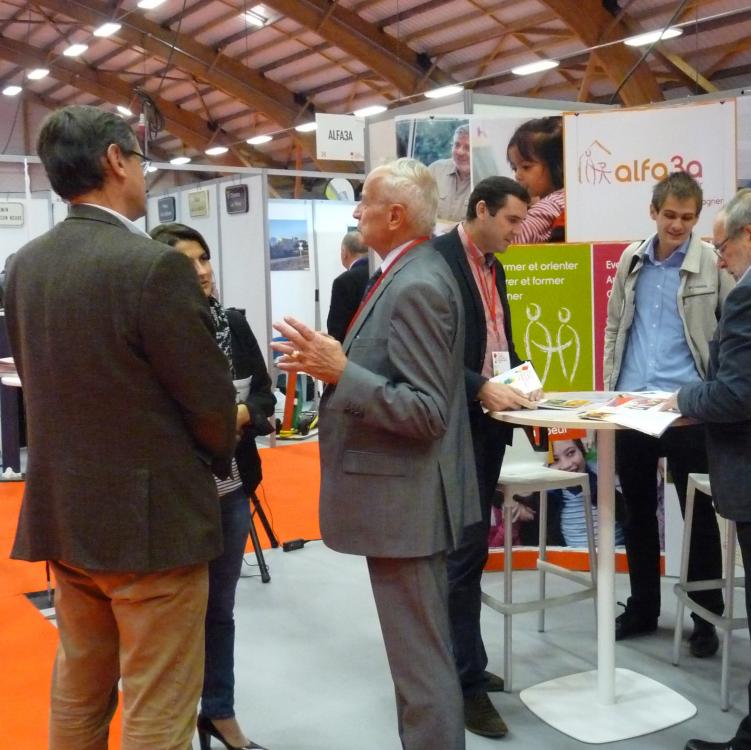 Stand Alfa3a présente au salon des maires de l'Ain chaque année