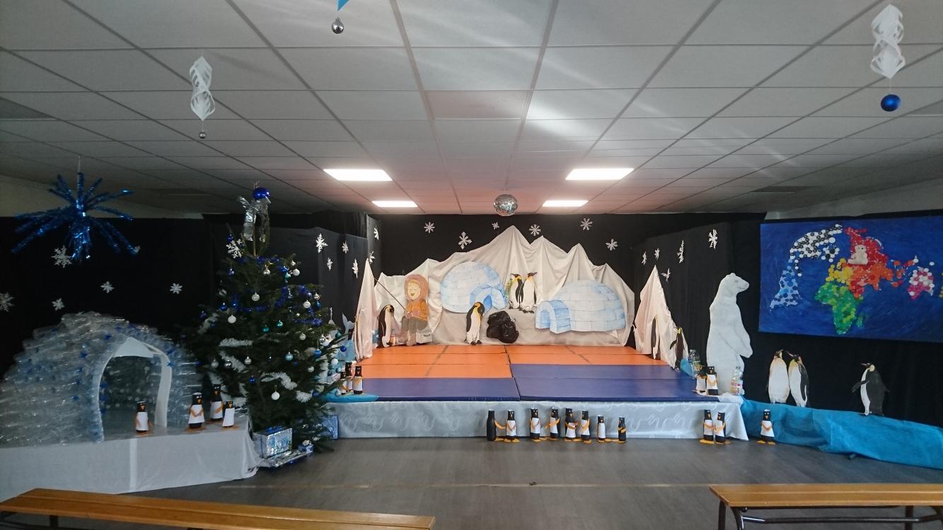 Décors de la fête de Noël 2019 pour les résidents du Centre provisoire d'hébergement