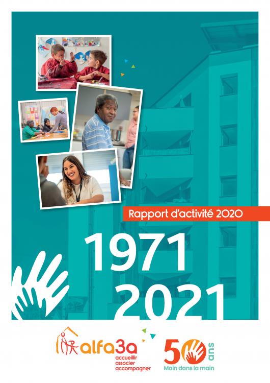 couverture du rapport d'activité 2020 d'alfa3a