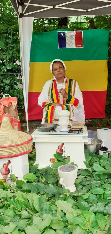 Femme représentant sa culture