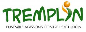 Logo association Tremplin01, "ensemble agissons contre l'exclusion"