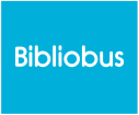 Pastille bleue où est écrit : bibliobus