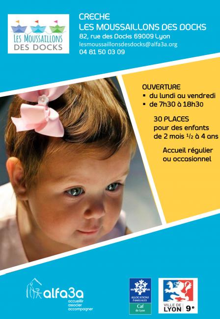 première page brochure de présentation de la crèche